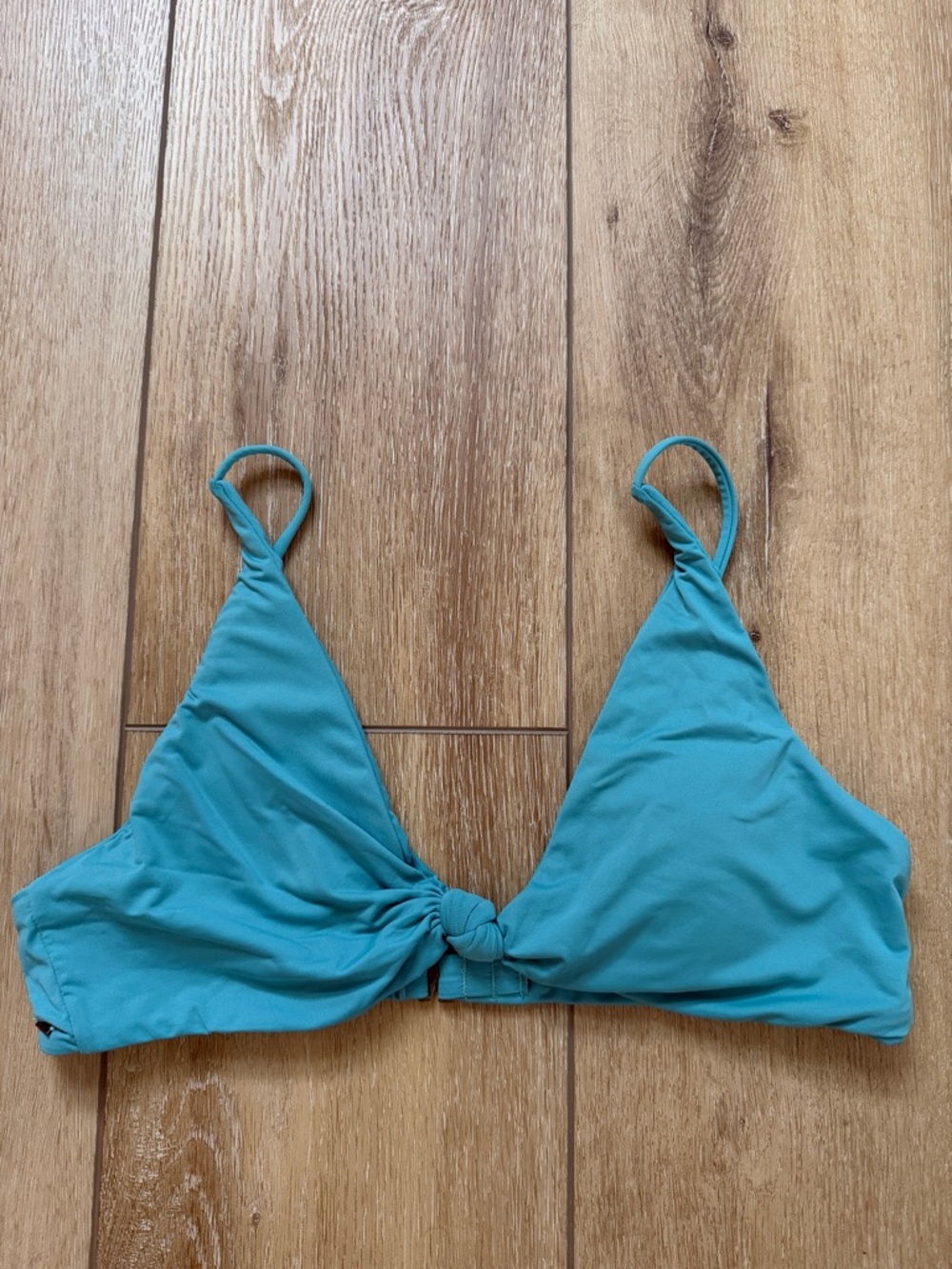 O’Neill Women’s Teal Knot-Front Bikini Top